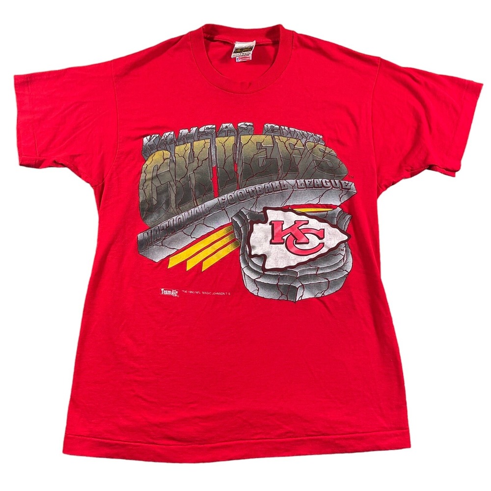 Vintage 1993 Kansas City Chiefs Single Stitch Graphic Tee Sz Large EUC Rare